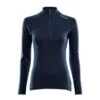 Aclima - Warmwool Mock Hals M. Lynlås Kvinder Navy 1 Aclima - Warmwool Mock Hals M. Lynlås Kvinder Navy -Nordisko Butik Aclima Warmwool Mock Hals m lynlaas Kvinder Navy 01.w610.h610.fill