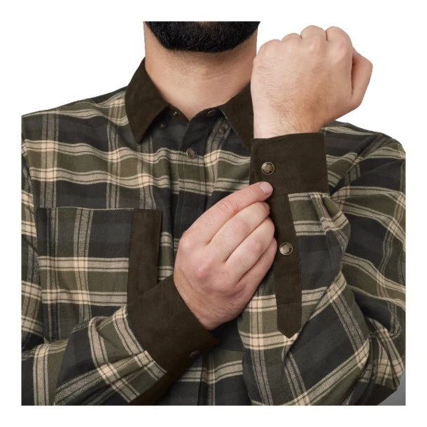 Härkila - Aivak Herre Skjorte Olivengrøn 5 Härkila - Aivak Herre Skjorte Olivengrøn - Billede 3