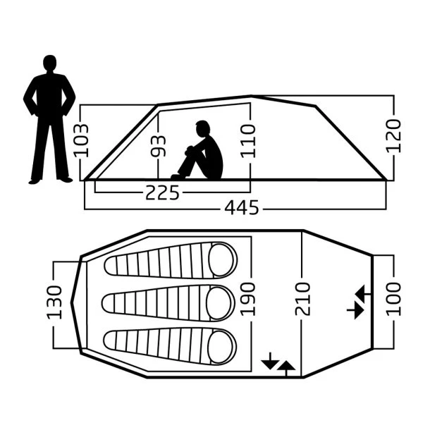 Nordisk - Oppland 2.0 PU 3-personers Telt 10 Nordisk - Oppland 2.0 PU 3-personers Telt - Billede 8