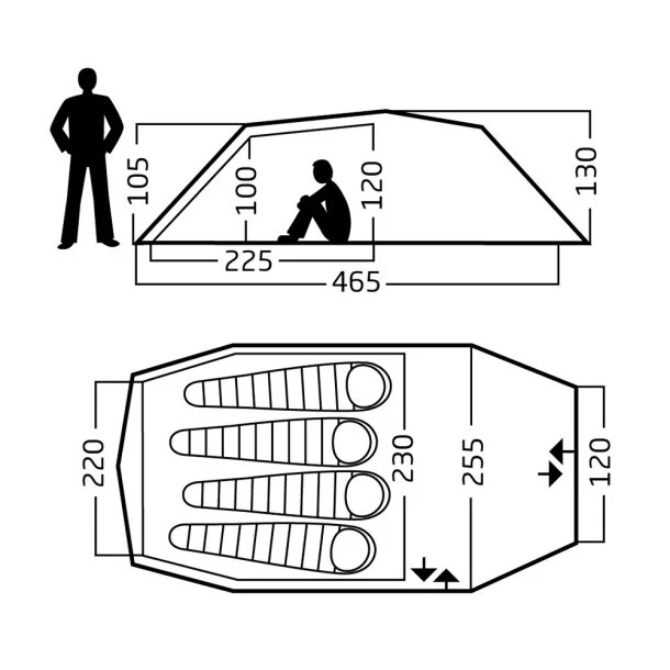 Nordisk - Oppland PU 4-personers Telt 10 Nordisk - Oppland PU 4-personers Telt - Billede 8