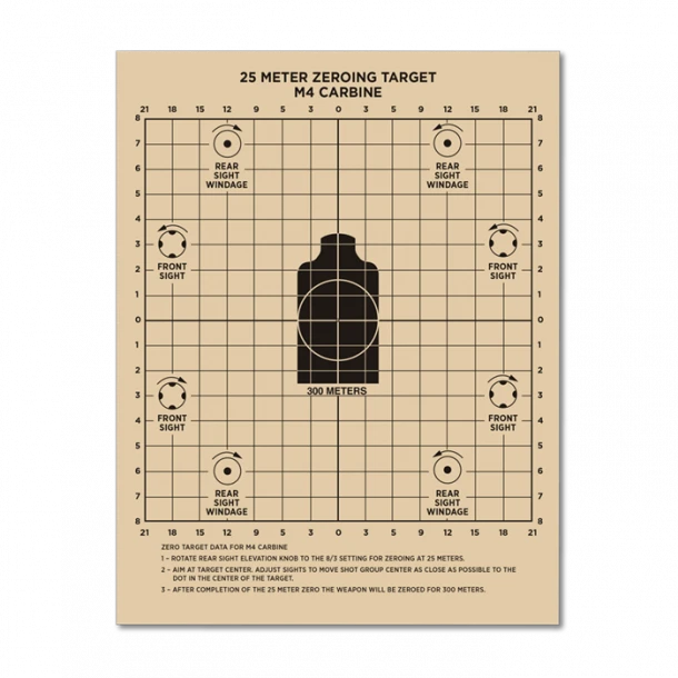 Rite In The Rain - 25 Meter Zeroing Target 3 Rite In The Rain - 25 Meter Zeroing Target