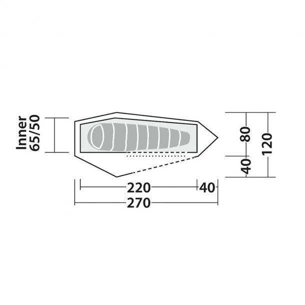 Robens - Arrow Head 1-personers Telt 4 Robens - Arrow Head 1-personers Telt - Billede 2