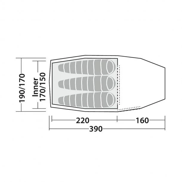 Robens - Pioneer 3EX 3-personers Telt 8 Robens - Pioneer 3EX 3-personers Telt - Billede 6