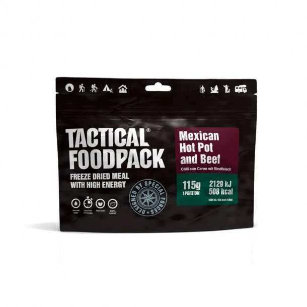Tactical Foodpack - Mexicansk Gryderet Med Oksekød 508 Kcal 4 Tactical Foodpack - Mexicansk Gryderet Med Oksekød 508 Kcal - Billede 2