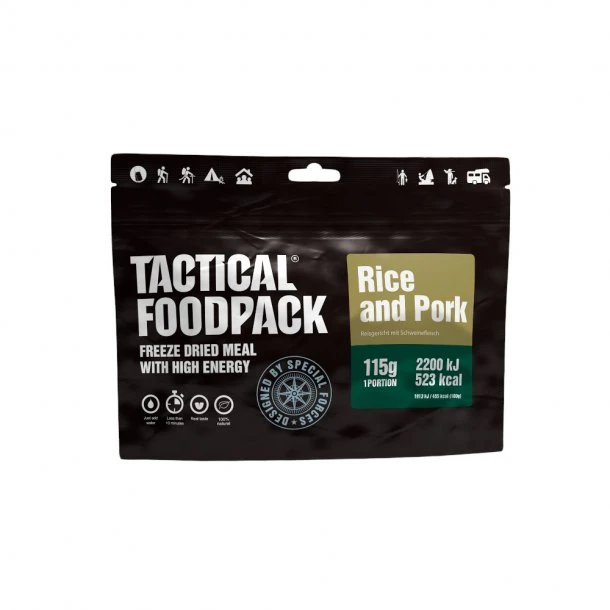Tactical Foodpack - Svinekød Og Ris (523 Kcal) 4 Tactical Foodpack - Svinekød Og Ris (523 Kcal) - Billede 2