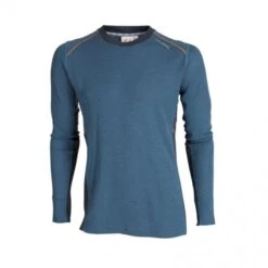 Ulvang - Rav 100% Rund Hals Herre Uldtrøje Blå