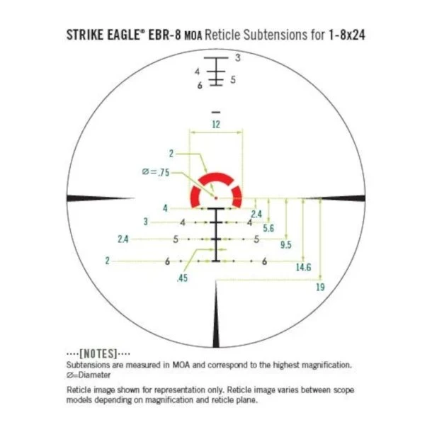 Vortex Optics - Strike Eagle 1-8x24FFP EBR-8 MOA Riffelkikkert 6 Vortex Optics - Strike Eagle 1-8x24FFP EBR-8 MOA Riffelkikkert - Billede 4