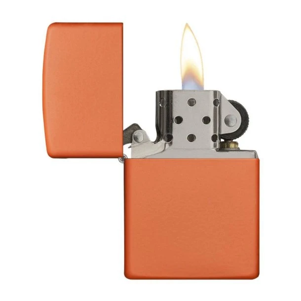 Zippo - Classic Orange Matte Lighter 5 Zippo - Classic Orange Matte Lighter - Billede 3