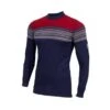 Aclima - Designwool 230g Marius Crew Neck Herre Uldtrøje Rød/Blå