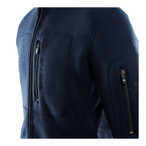 Aclima - Fleecewool Herre Jakke Navy Blå 5 Aclima - Fleecewool Herre Jakke Navy Blå - Billede 3