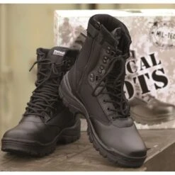 Mil-Tec - Taktisk Støvle M. Lynlås -Nordisko Butik mil tec 12822102 taktisk stovle sort 01.w610.h610.fill