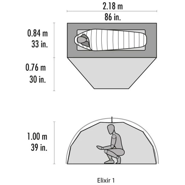MSR - Elixir V2 1-Personers Telt 9 MSR - Elixir V2 1-Personers Telt - Billede 7