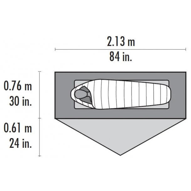 MSR - Carbon Reflex 1 Ultraletvægts Telt 5 MSR - Carbon Reflex 1 Ultraletvægts Telt - Billede 3