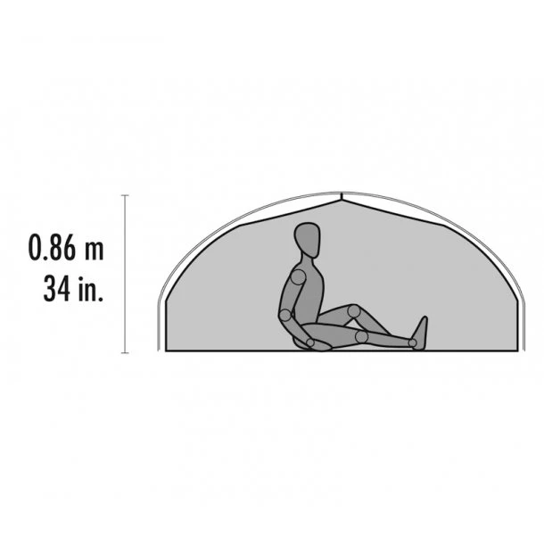 MSR - Carbon Reflex 1 Ultraletvægts Telt 6 MSR - Carbon Reflex 1 Ultraletvægts Telt - Billede 4