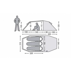Nordisk - Oppland LW 3-personers Telt -Nordisko Butik nordisk oppland 3 lw 3 personers telt specs.w610.h610.fill