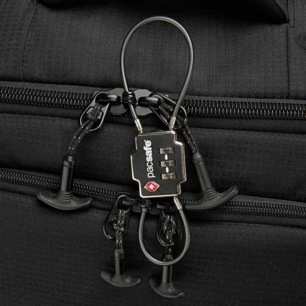 Pacsafe - TSA Dobbelt Kabel Kodelås 4 Pacsafe - TSA Dobbelt Kabel Kodelås - Billede 2