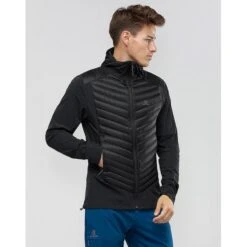 Salomon - Haloes Hybrid Jakke -Nordisko Butik salomon l40385900 haloes hybrid black 02.w610.h610.fill