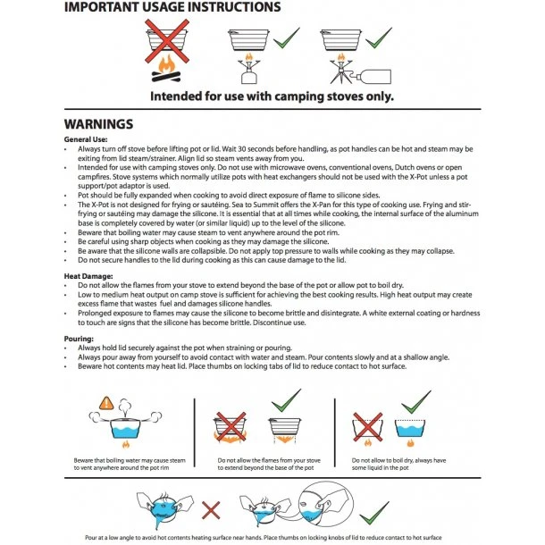 Sea To Summit - X-Pot Foldbar Gryde 8 Sea To Summit - X-Pot Foldbar Gryde - Billede 6