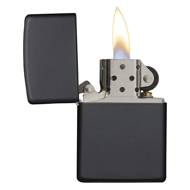 Zippo - Black Matte Lighter 5 Zippo - Black Matte Lighter - Billede 3